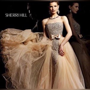 SHERRI HILL beautiful 2 pice special occasion dress ball gown prom bridesmaid